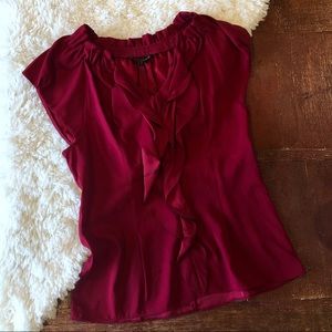 Express Ruffle Front Blouse